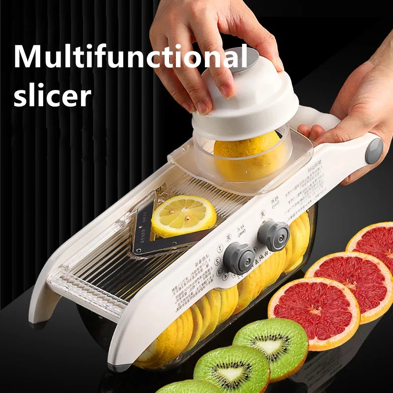 Household Kitchen Gadgets Vegetable Cutter Silk Cutter - Alat pengiris Lemon multifungsi, parutan sayuran