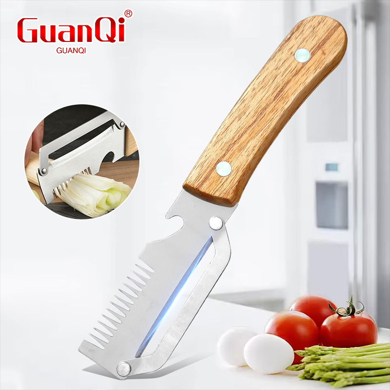 Household Kitchen Gadgets Vegetable Cutter Silk Cutter - Pengupas Multifungsi Baja Tahan Karat Gagang