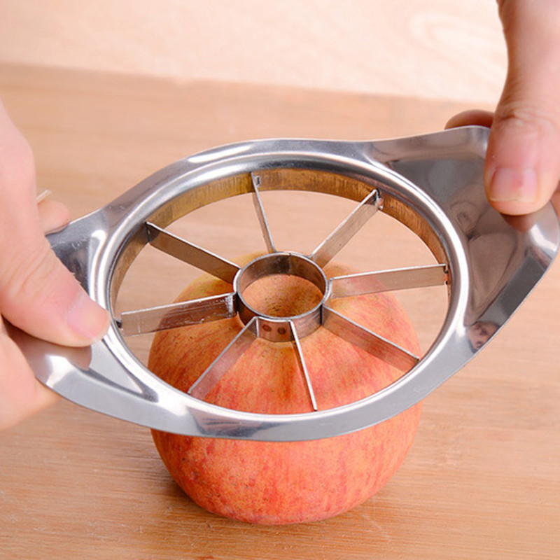 Apple Corer Slicer - Alat pemotong biji apel Stainless Steel,