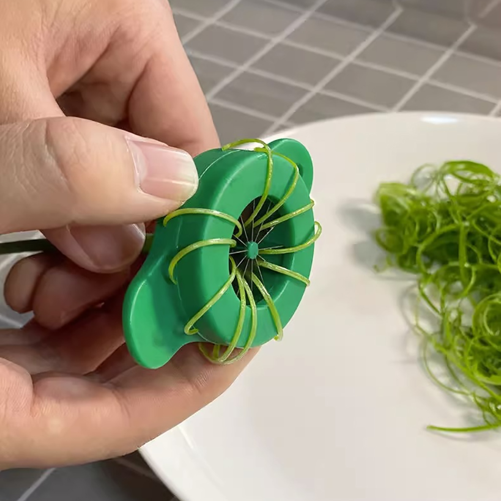 Household Kitchen Gadgets Vegetable Cutter Silk Cutter - Aksesoris dapur Mini, pemotong bunga bawang,