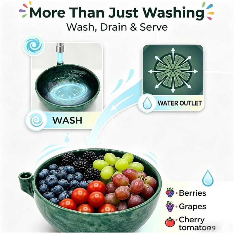 Kitchen Gadgets To 3D Print - Mangkuk Pencuci Buah Berputar 3D, Mangkuk