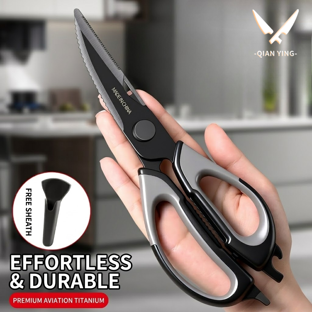 Kitchen Gadgets Ninja - Gunting Dapur Titanium Gunting Tulang Ayam