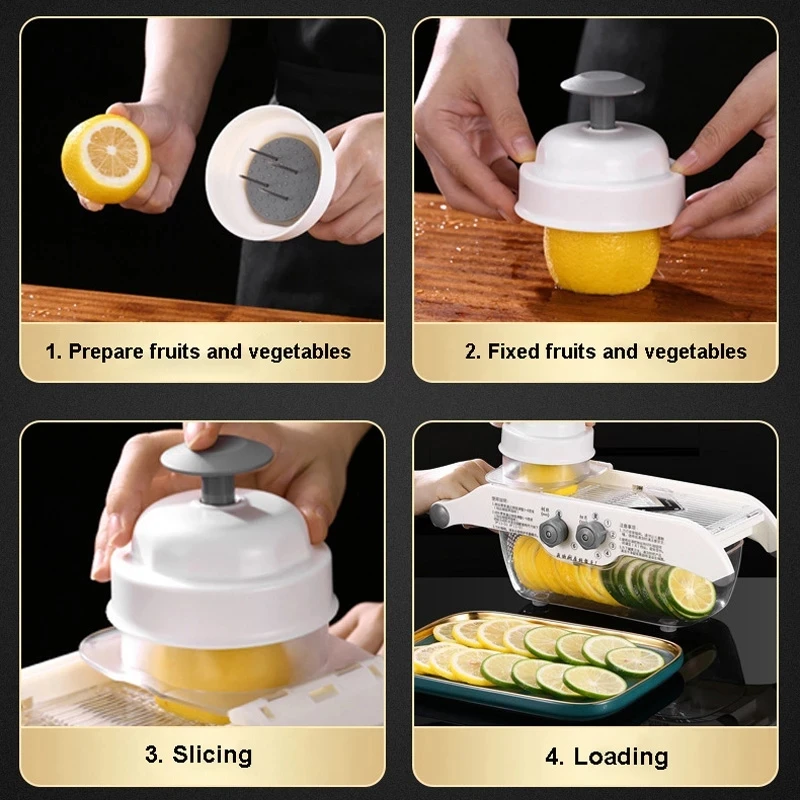 Alat pengiris Lemon multifungs - Household Kitchen Gadgets Vegetable Cutter Silk Cutter ulasan dan harga
