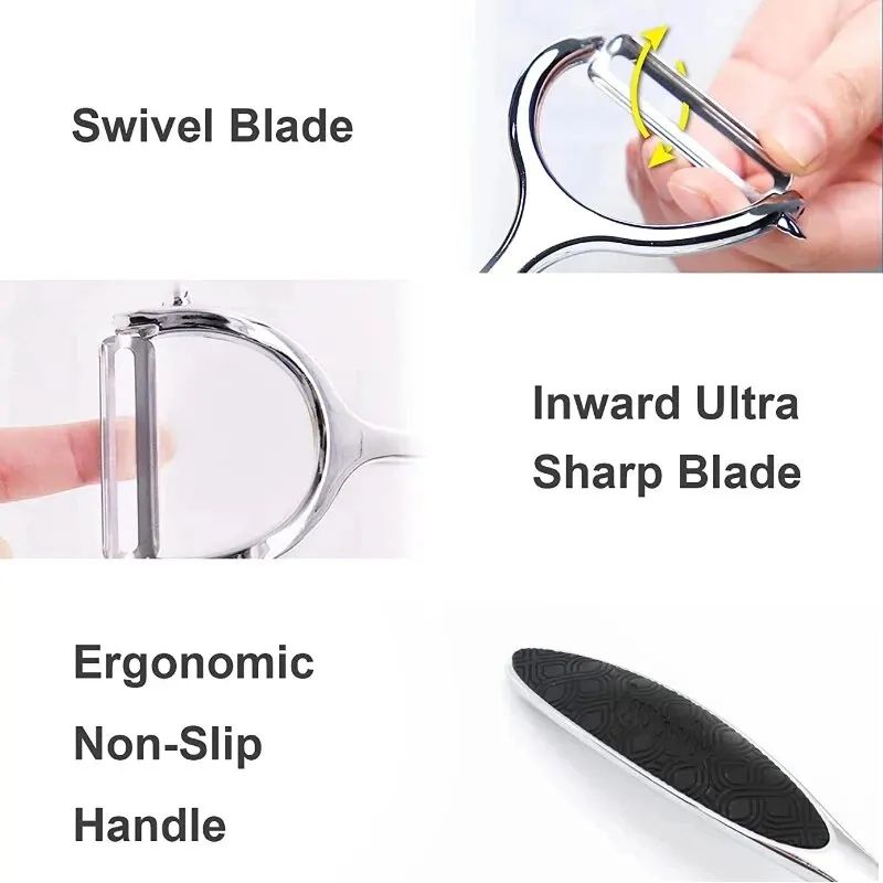 1 Buah Pengupas Sayuran Baja T - Household Kitchen Gadgets Vegetable Cutter Silk Cutter ulasan dan harga