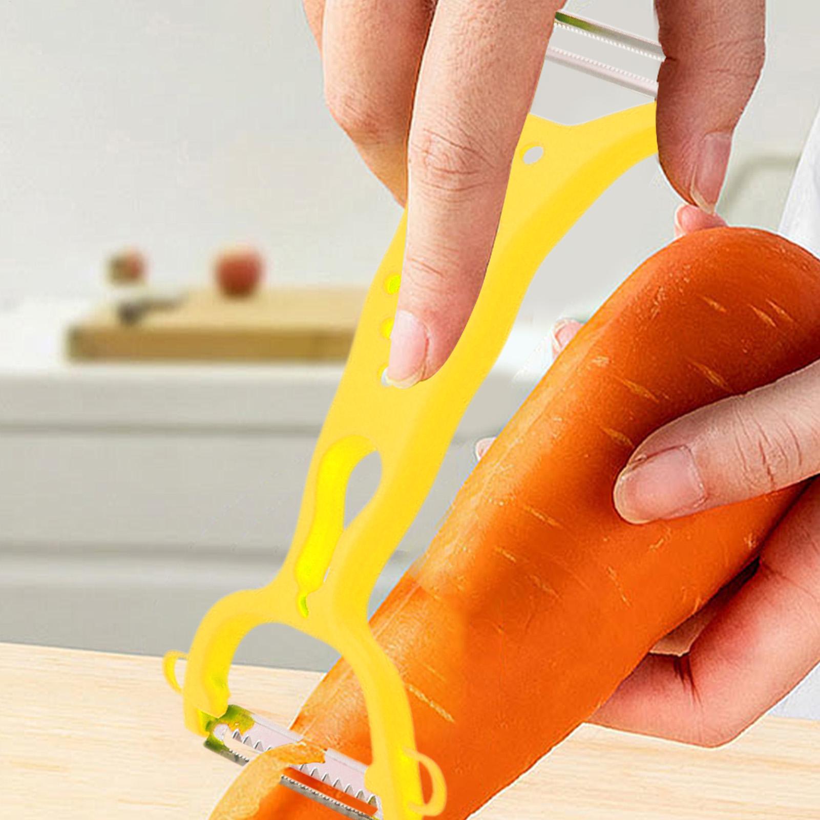 1 Buah Pengupas Sayuran Baja T - Household Kitchen Gadgets Vegetable Cutter Silk Cutter ulasan dan harga