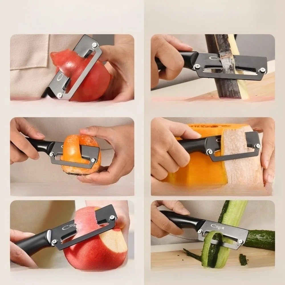 Pengupas Serbaguna Stainless S - Household Kitchen Gadgets Vegetable Cutter Silk Cutter ulasan dan harga