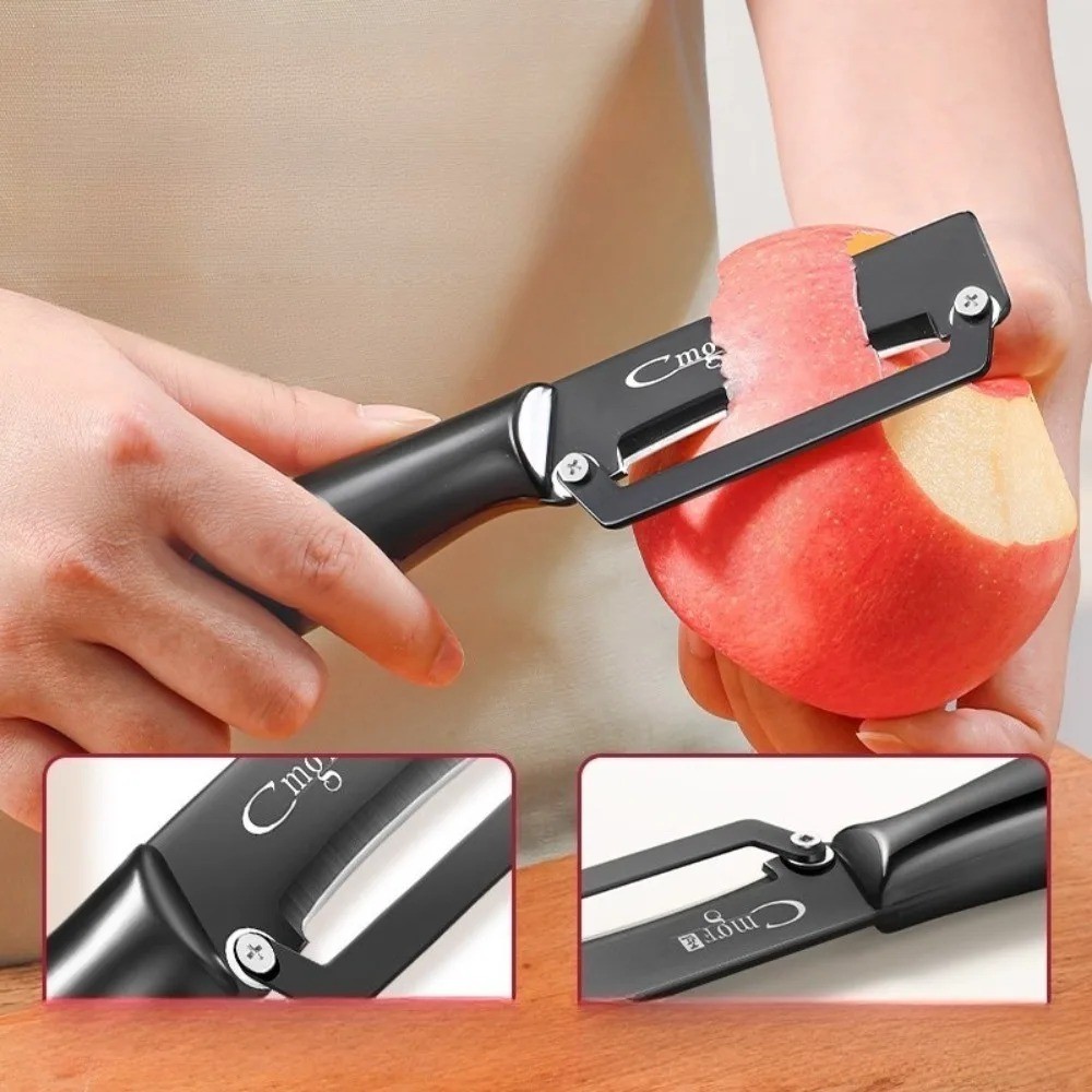 Pengupas Serbaguna Stainless S - Household Kitchen Gadgets Vegetable Cutter Silk Cutter ulasan dan harga