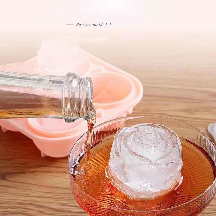 Cetakan es mawar 3D 4 lubang b - Kitchen Gadgets Ninja ulasan dan harga