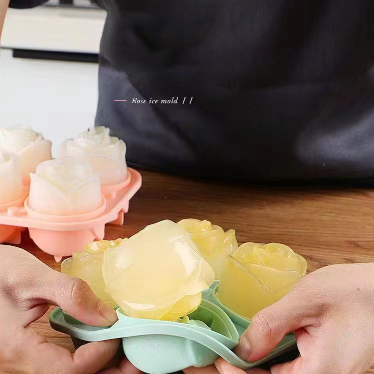 Cetakan es mawar 3D 4 lubang b - Kitchen Gadgets Ninja ulasan dan harga