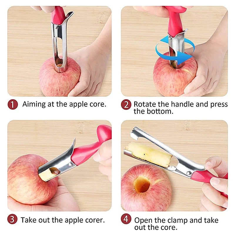Alat Pengupas Inti Apel Premiu - Apple Corer Slicer ulasan dan harga