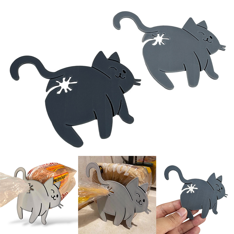 2 buah klip tas pantat kucing  - Kitchen Gadgets To 3D Print ulasan dan harga