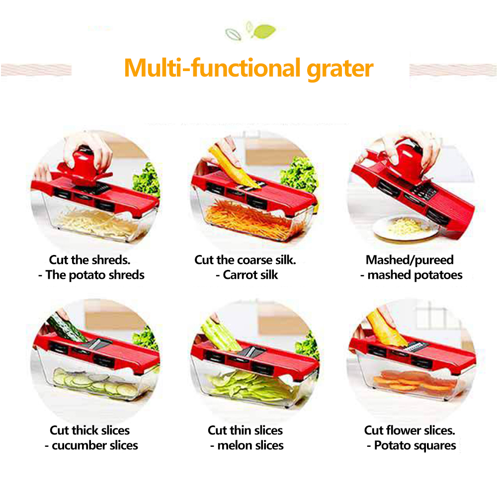 Pemotong sayuran dengan pisau  - Household Kitchen Gadgets Vegetable Cutter Silk Cutter ulasan dan harga