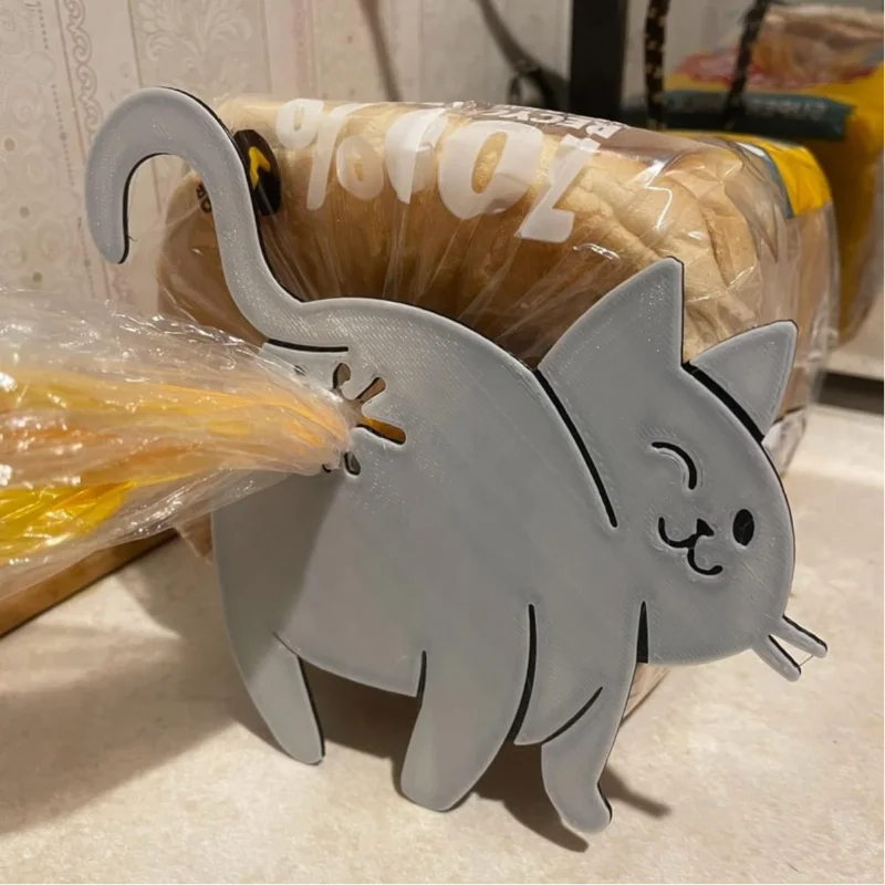 Klip Tas Roti Pantat Kucing Ce - Kitchen Gadgets To 3D Print ulasan dan harga