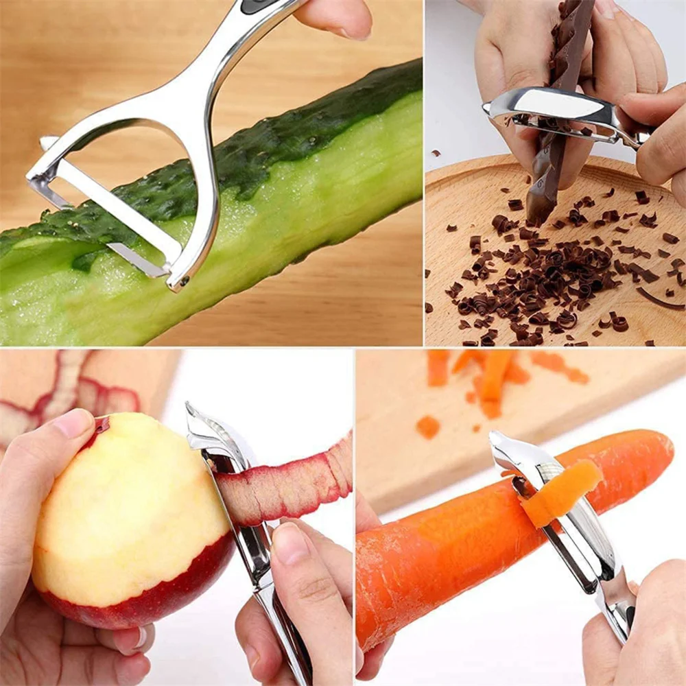 Alat pengupas sayuran baja tah - Household Kitchen Gadgets Vegetable Cutter Silk Cutter ulasan dan harga