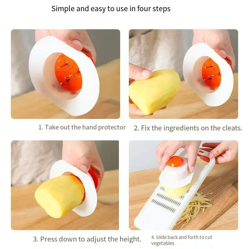 Parutan Sayuran Pengiris Worte - Household Kitchen Gadgets Vegetable Cutter Silk Cutter ulasan dan harga