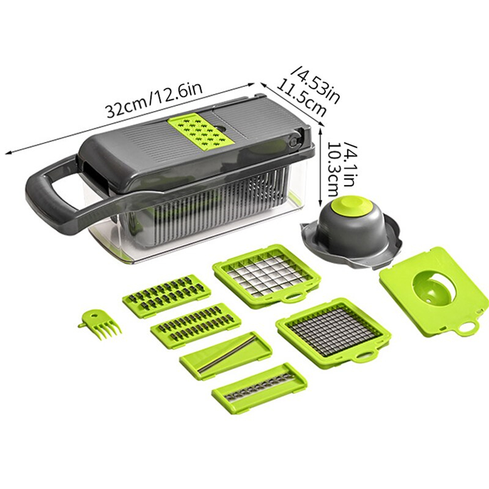 12/16 Buah Pemotong Sayuran Mu - Household Kitchen Gadgets Vegetable Cutter Silk Cutter ulasan dan harga