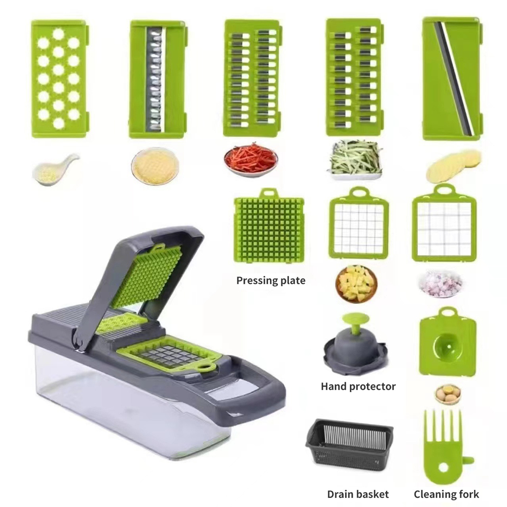 12/16 Buah Pemotong Sayuran Mu - Household Kitchen Gadgets Vegetable Cutter Silk Cutter ulasan dan harga