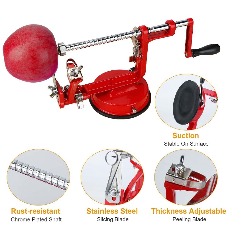 Pengupas Apel Manual 3 in 1, P - Apple Corer Slicer ulasan dan harga