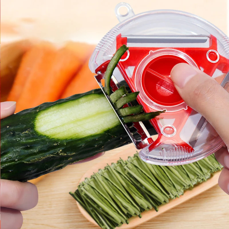 1/3 Buah Set Pengupas Trio Aja - Household Kitchen Gadgets Vegetable Cutter Silk Cutter ulasan dan harga