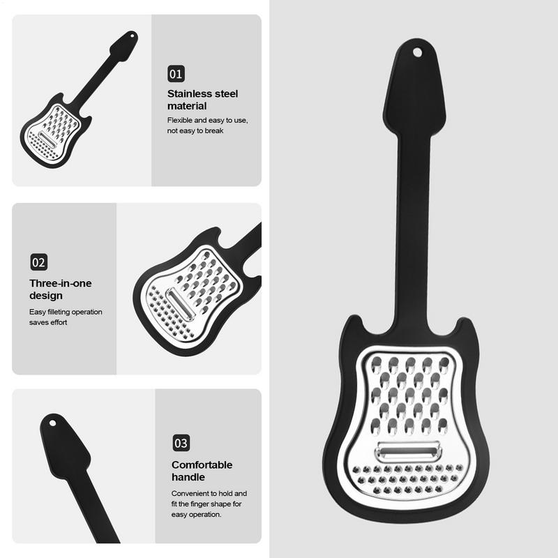 Parutan Keju Bentuk Gitar Serb - Household Kitchen Gadgets Vegetable Cutter Silk Cutter ulasan dan harga